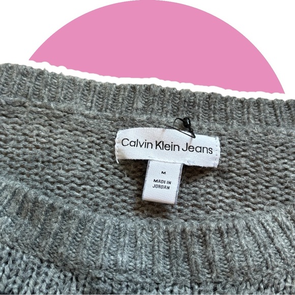 Calvin Klein Jeans // Gray Knit Top - Picture 3 of 7